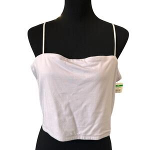 New OPEN EDIT NORDSTROM Purple Sleeveless Crop Tube Camisole Top Size XL